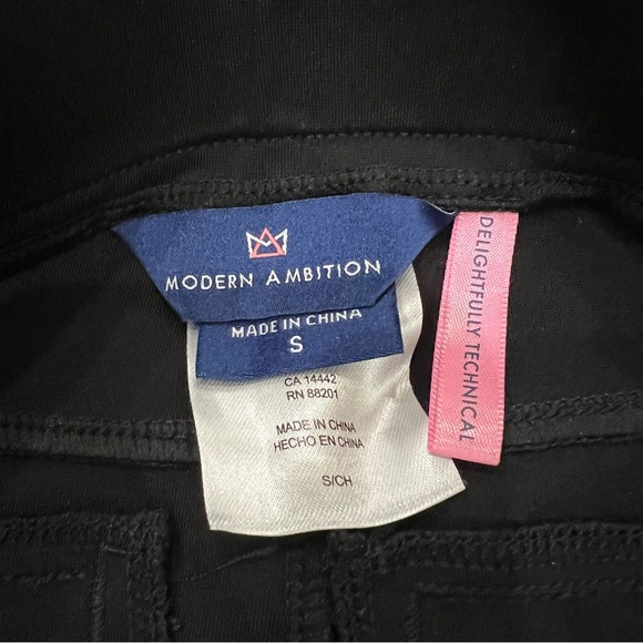 Modern Ambition High Rise Flare Ponte Pant Women's Size Small Black 1765863 NEW - Picture 9 of 16